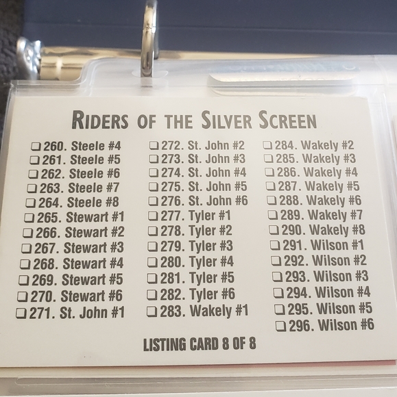 1993 Riders of the Silver Screen collector series 1 complete set - Picture 10 of 10